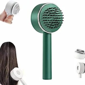 Techno Savvy self cleaning button press hair comb