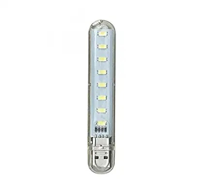 Portable 5V DC USB 8 LED Night Light Lamp for Notebook Computer PC